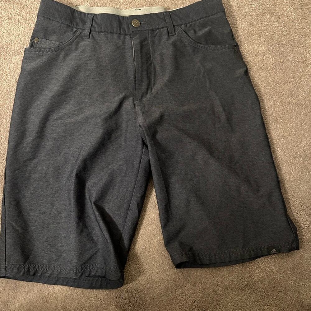 Adidas Heathered Blue Golf Shorts 30"